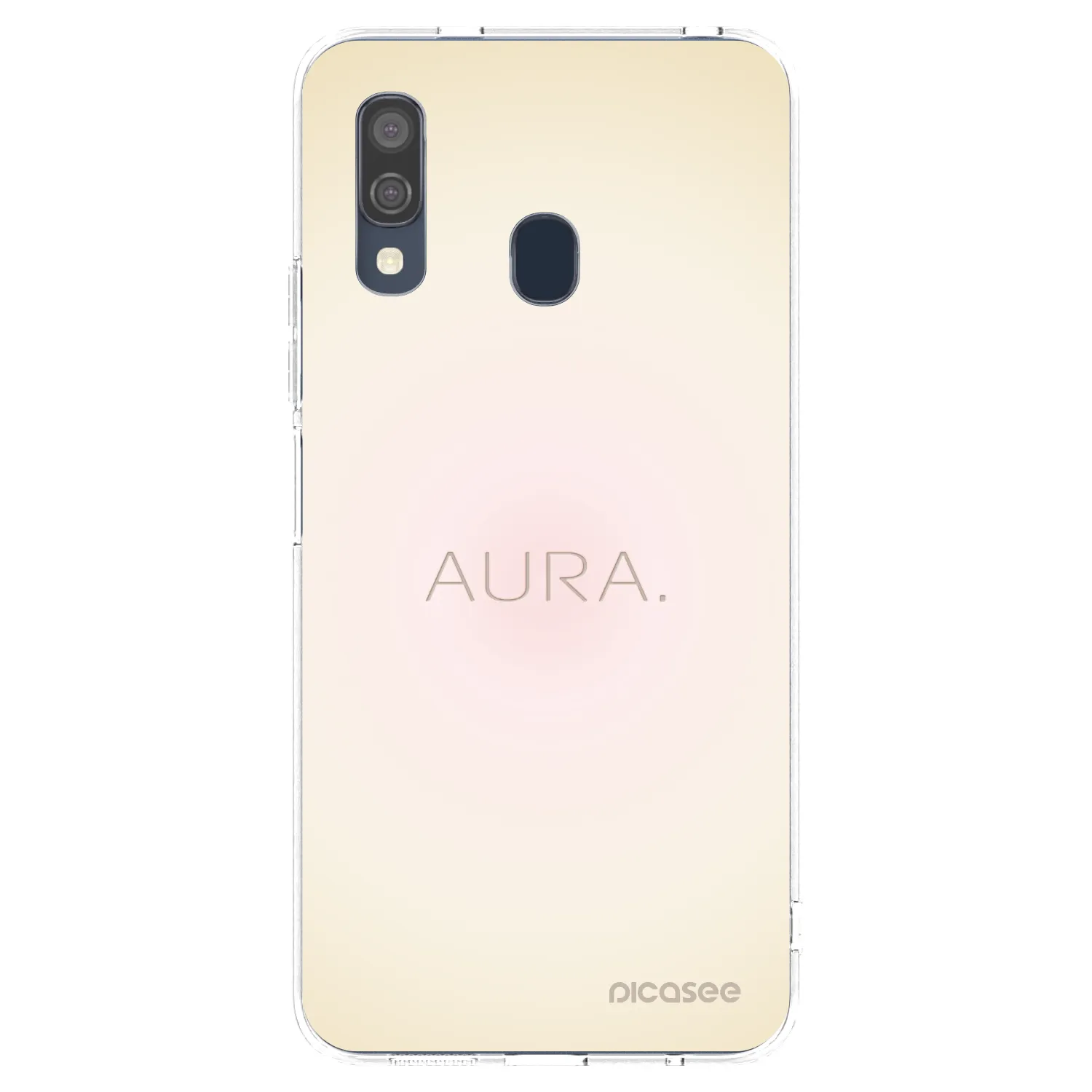 Picasee silikonska prozirna maskica za Samsung Galaxy A40 A405F - Aura