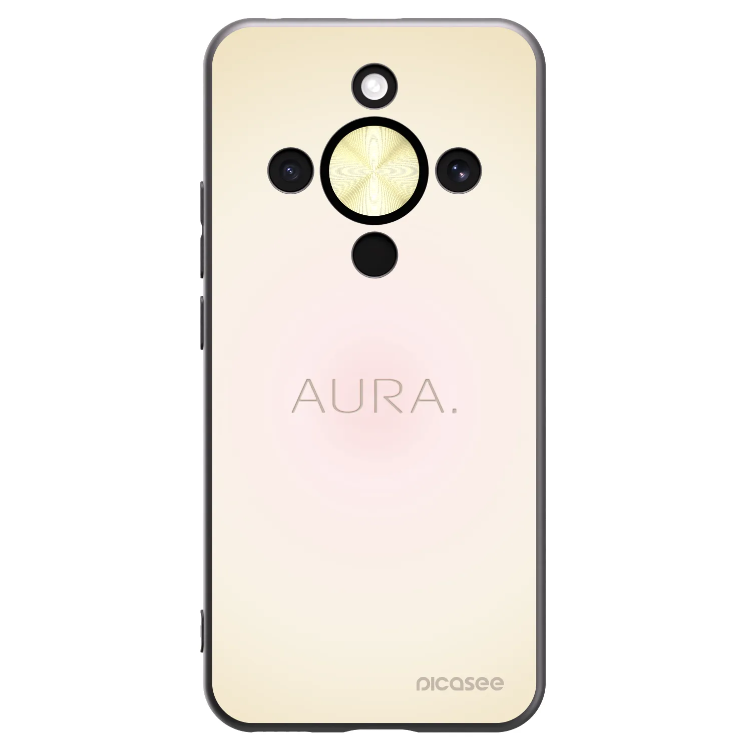 Picasee crna silikonska maskica za Honor Magic8 Lite 5G - Aura