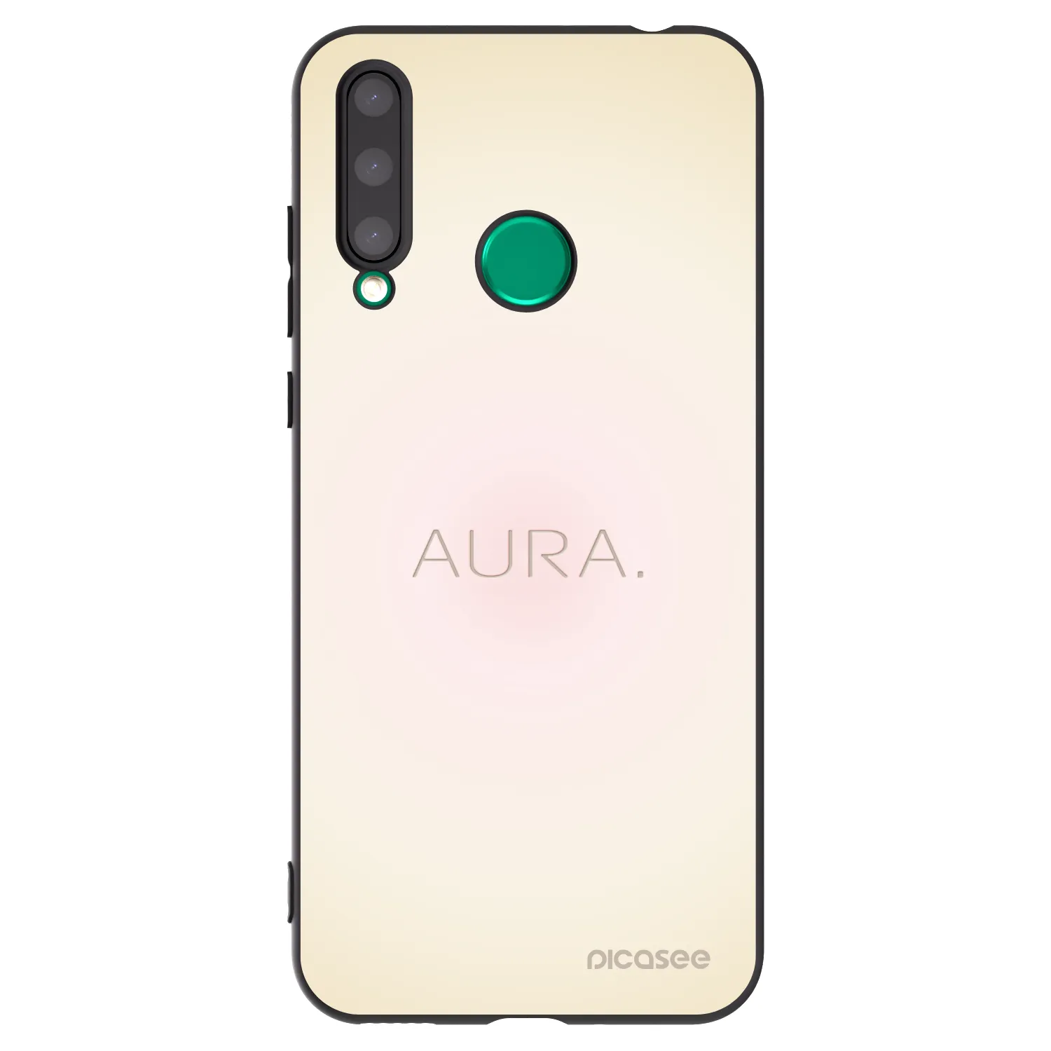 Picasee crna silikonska maskica za Honor 20 Lite - Aura