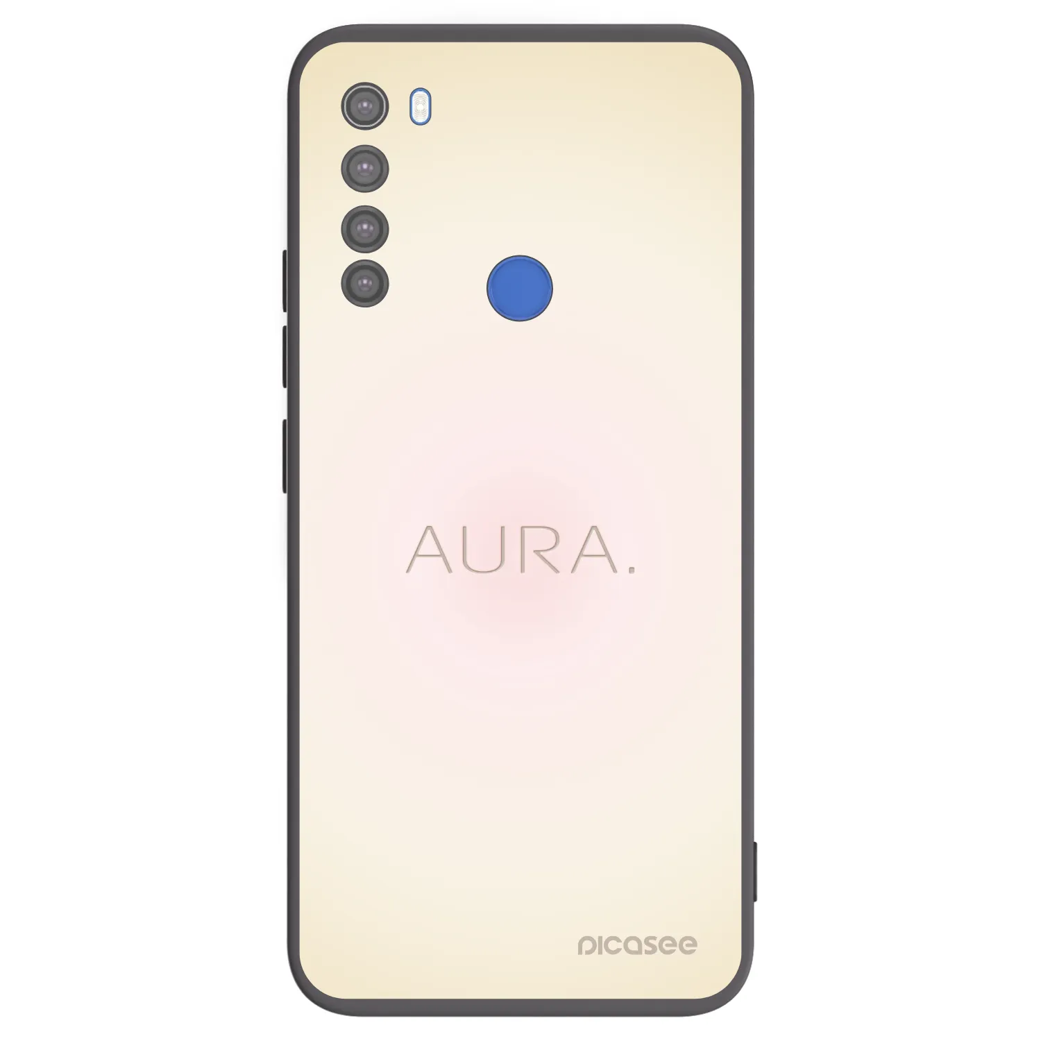 Picasee crna silikonska maskica za Xiaomi Redmi Note 8T - Aura
