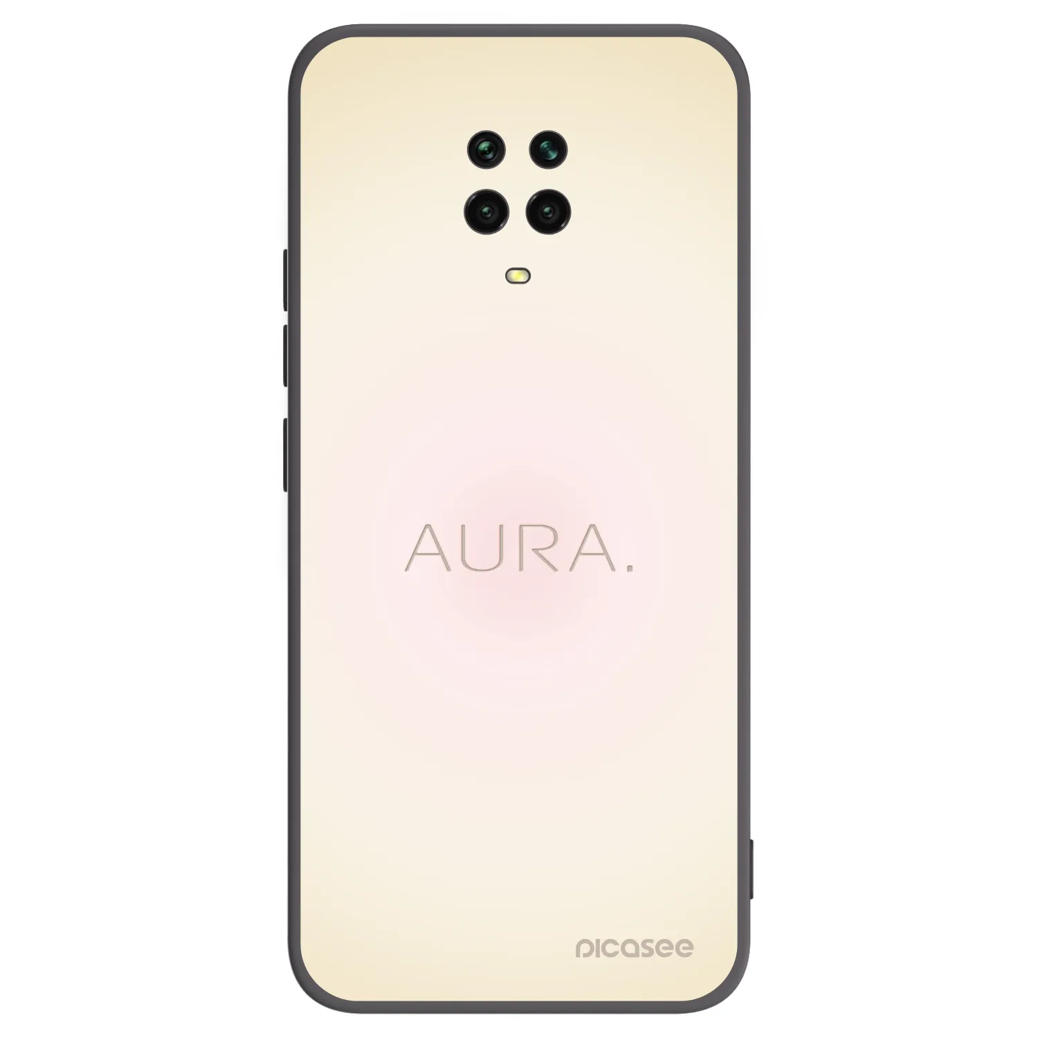 Picasee crna silikonska maskica za Xiaomi Redmi Note 9 Pro - Aura
