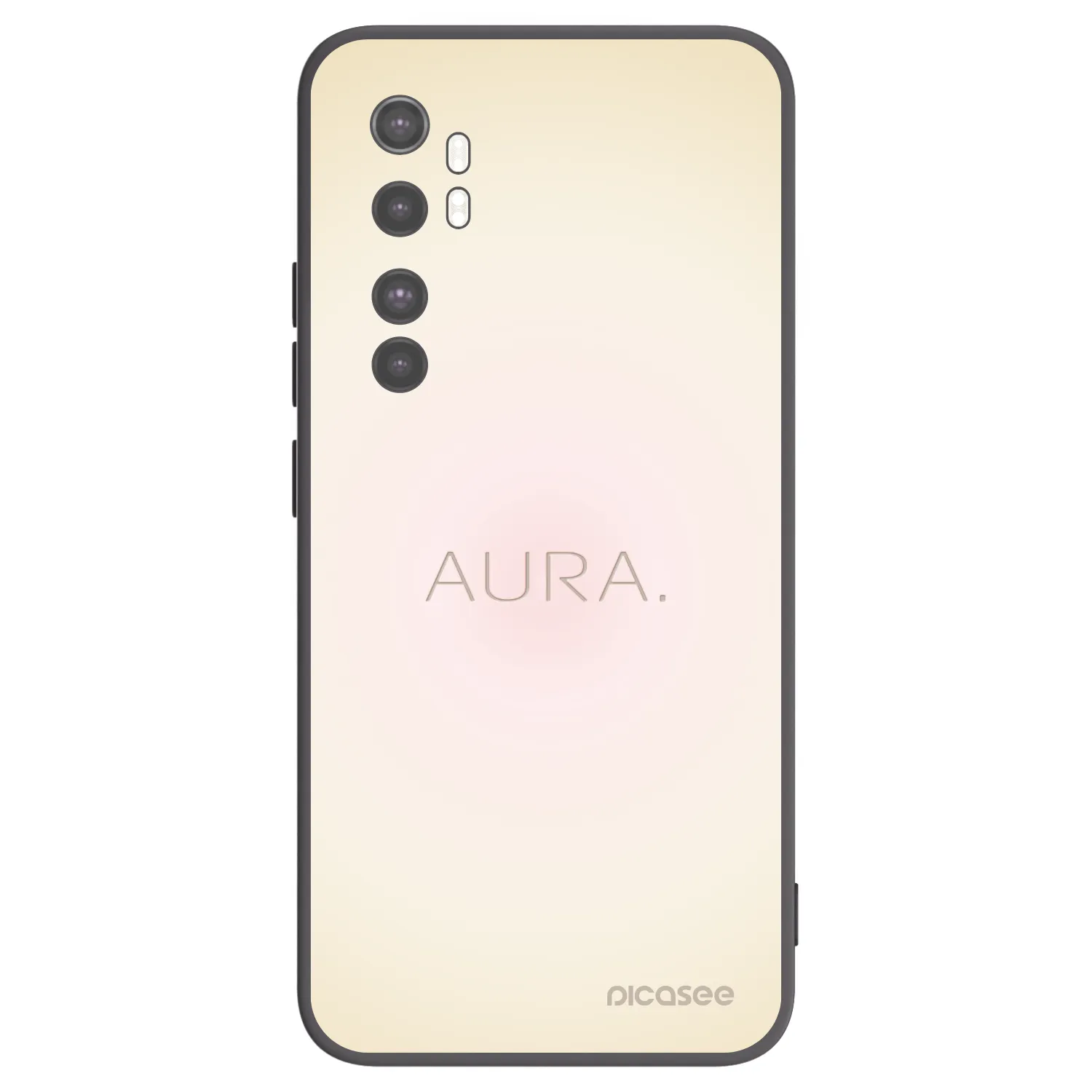 Picasee crna silikonska maskica za Xiaomi Mi Note 10 Lite - Aura