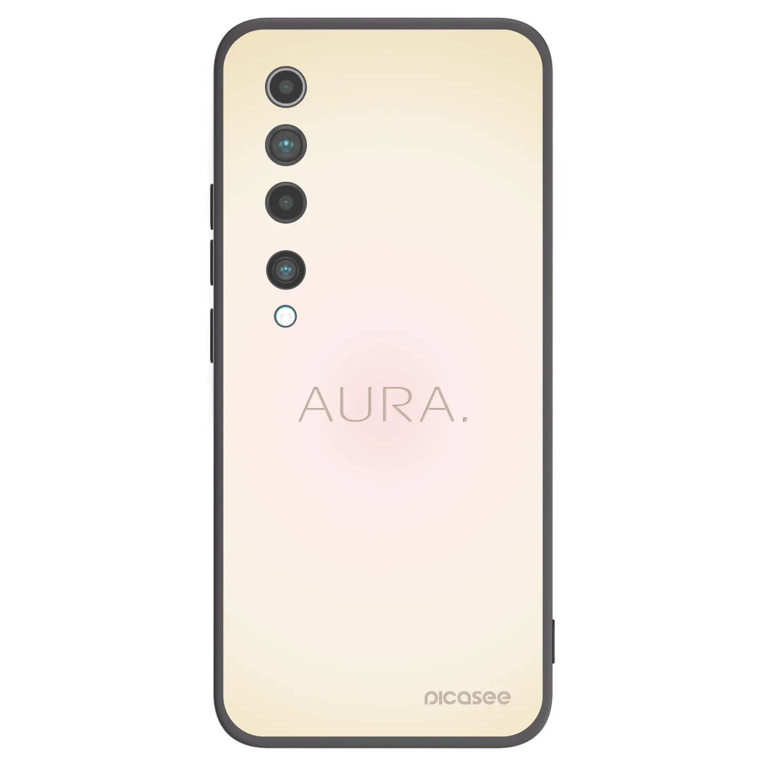 Picasee crna silikonska maskica za Xiaomi Mi 10 - Aura