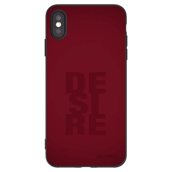 Picasee crna silikonska maskica za Apple iPhone XS Max - Desire