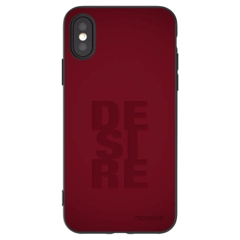 Picasee crna silikonska maskica za Apple iPhone X/XS - Desire