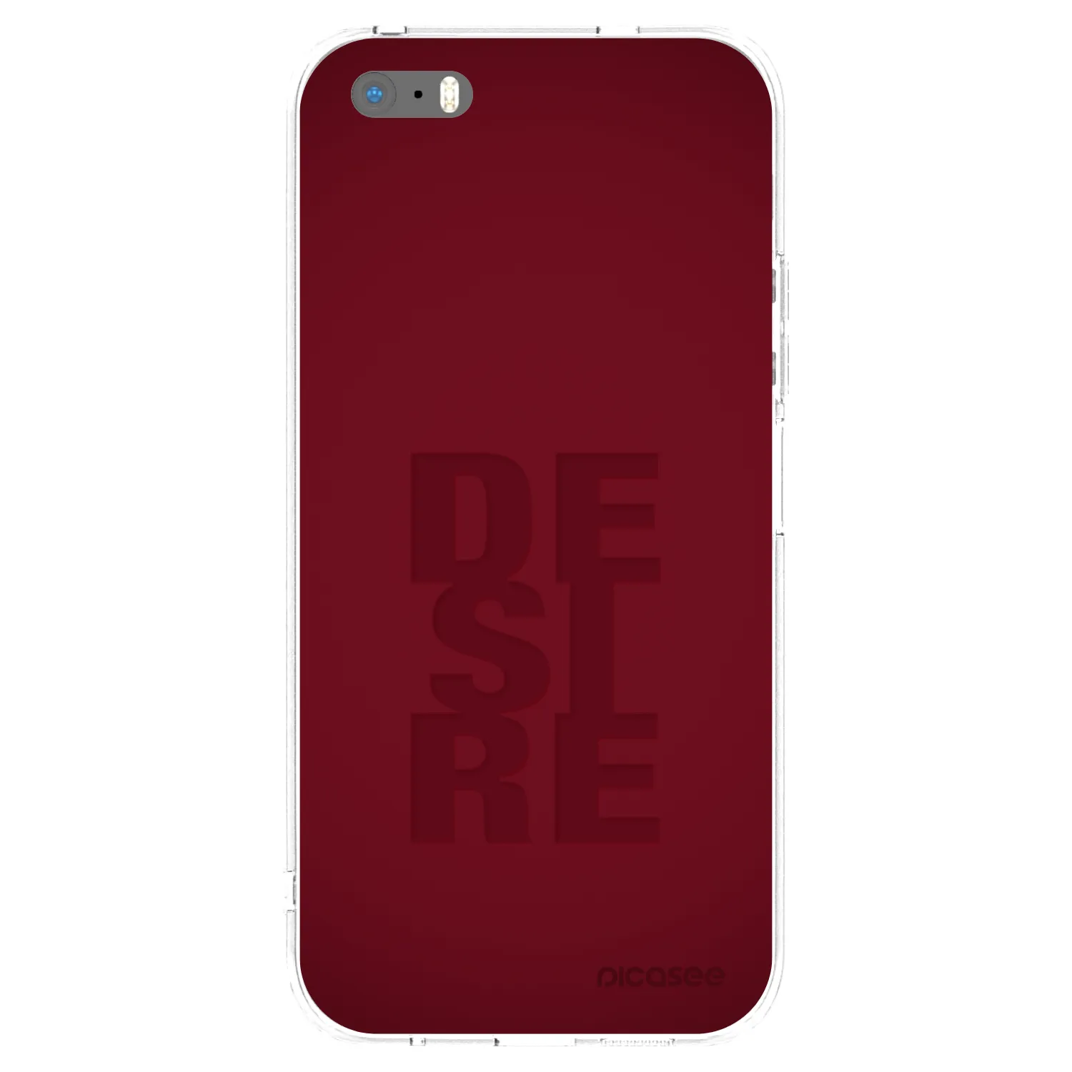 Picasee silikonska prozirna maskica za Apple iPhone 5/5S/SE - Desire