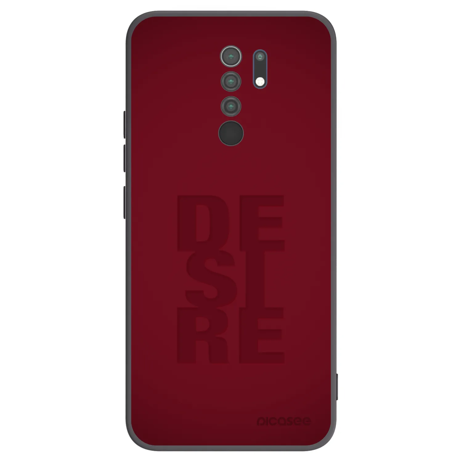 Picasee crna silikonska maskica za Xiaomi Redmi 9 - Desire