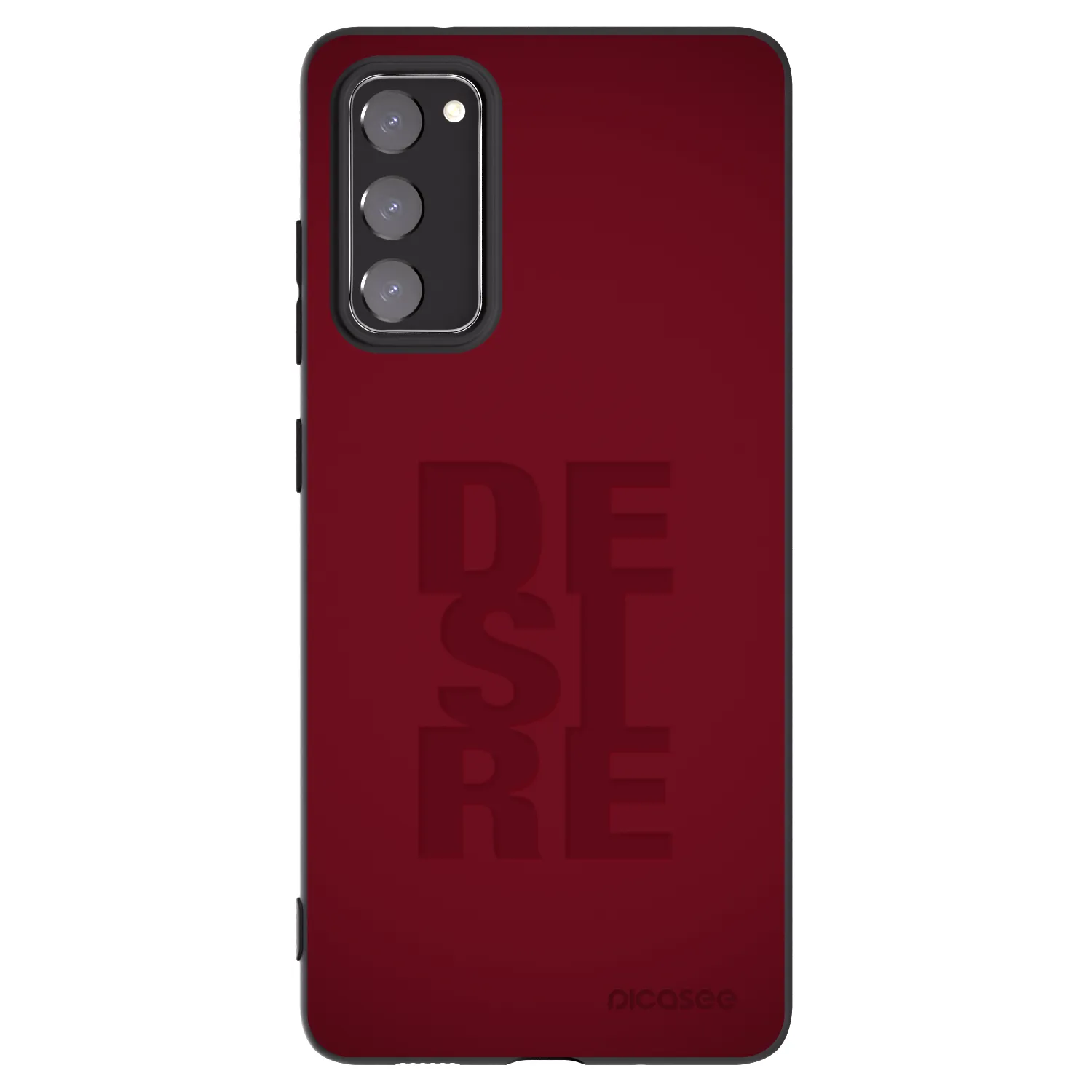 Picasee crna silikonska maskica za Samsung Galaxy S20 FE - Desire