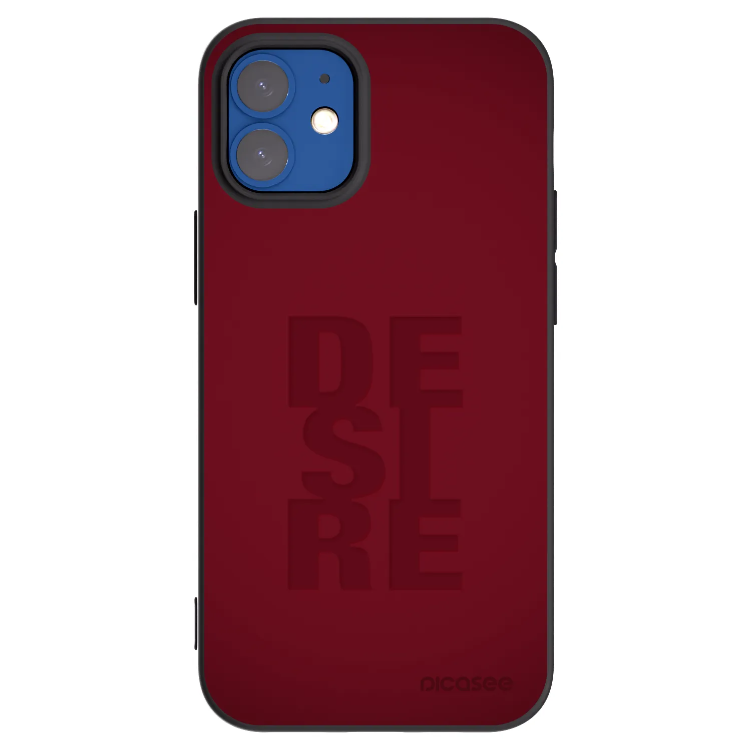 Picasee crna silikonska maskica za Apple iPhone 12 mini - Desire