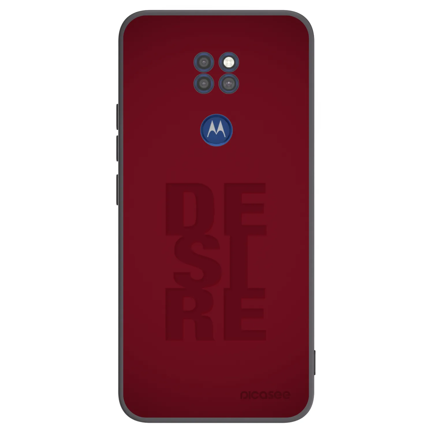 Picasee crna silikonska maskica za Motorola Moto G9 Play - Desire