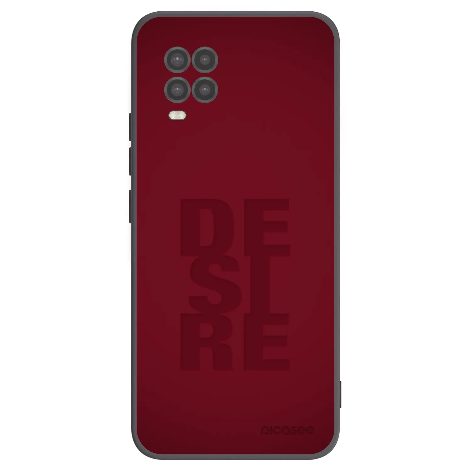 Picasee crna silikonska maskica za Xiaomi Mi 10 Lite - Desire
