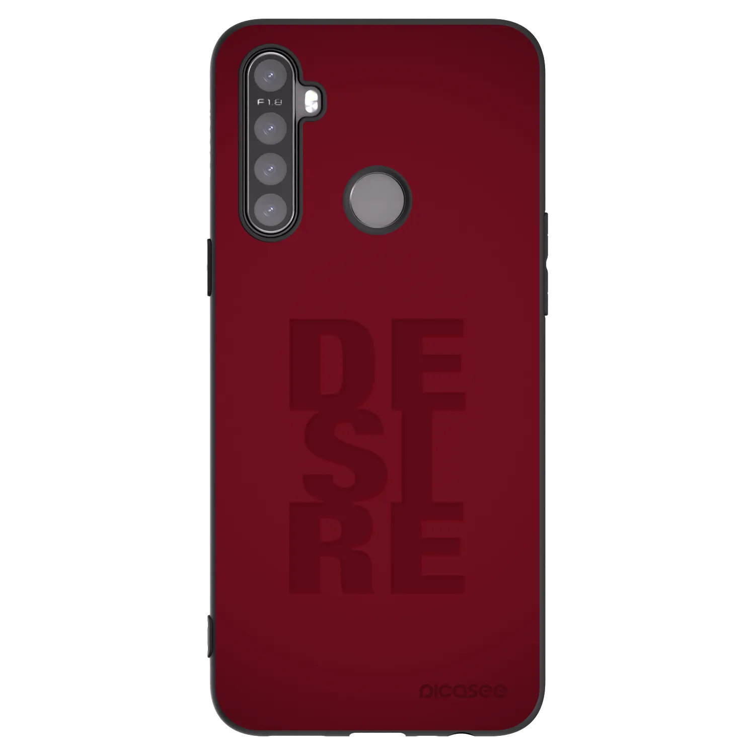 Picasee crna silikonska maskica za Realme 6i - Desire