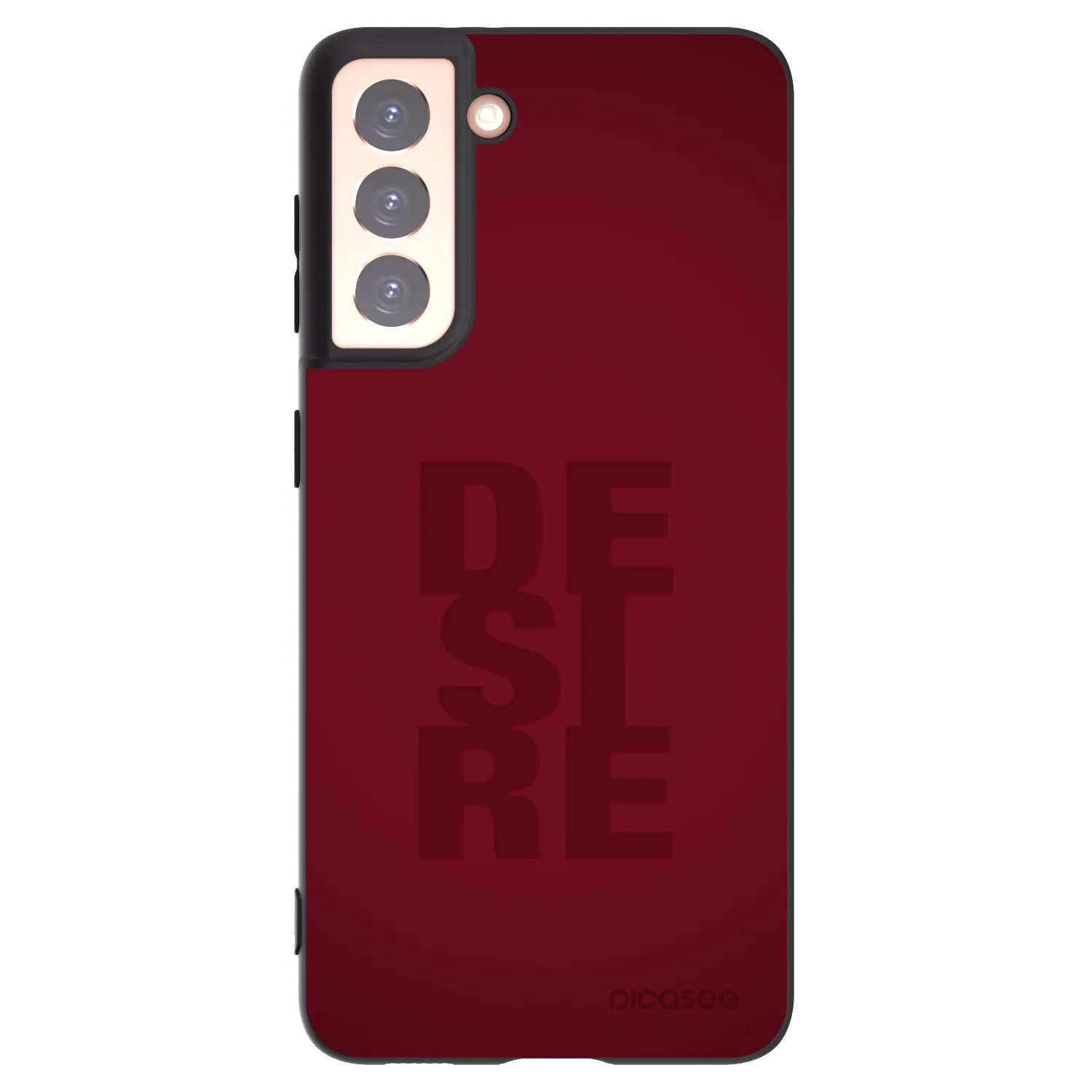 Picasee crna silikonska maskica za Samsung Galaxy S21 5G G991B - Desire