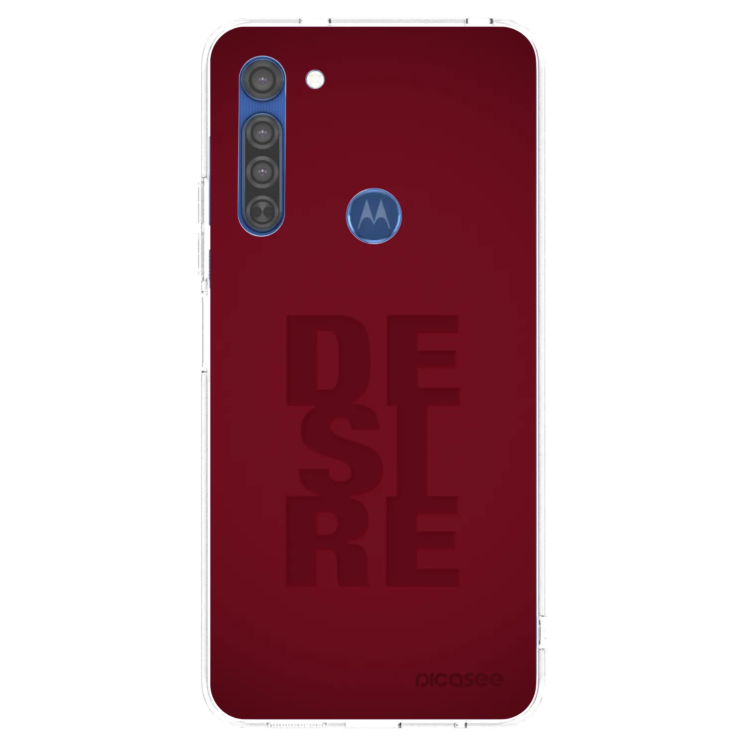 Picasee silikonska prozirna maskica za Motorola Moto G8 - Desire