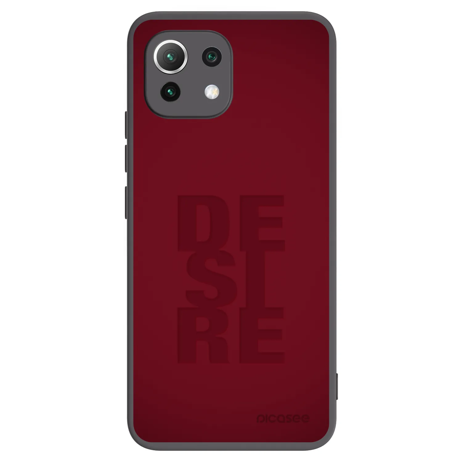 Picasee crna silikonska maskica za Xiaomi Mi 11 Lite - Desire