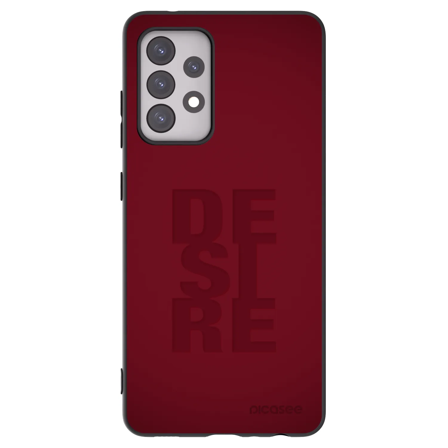 Picasee crna silikonska maskica za Samsung Galaxy A52s 5G A528B - Desire