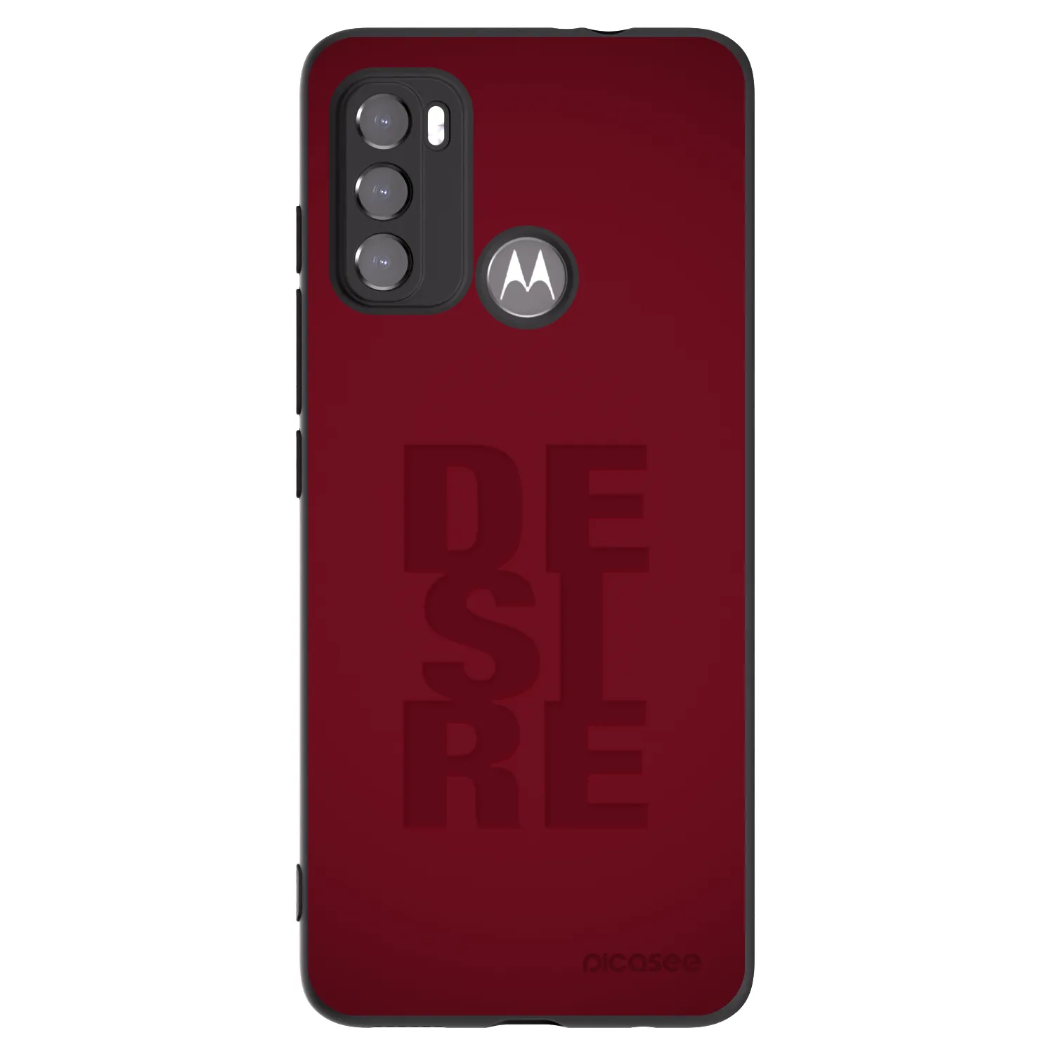 Picasee crna silikonska maskica za Motorola Moto G60 - Desire
