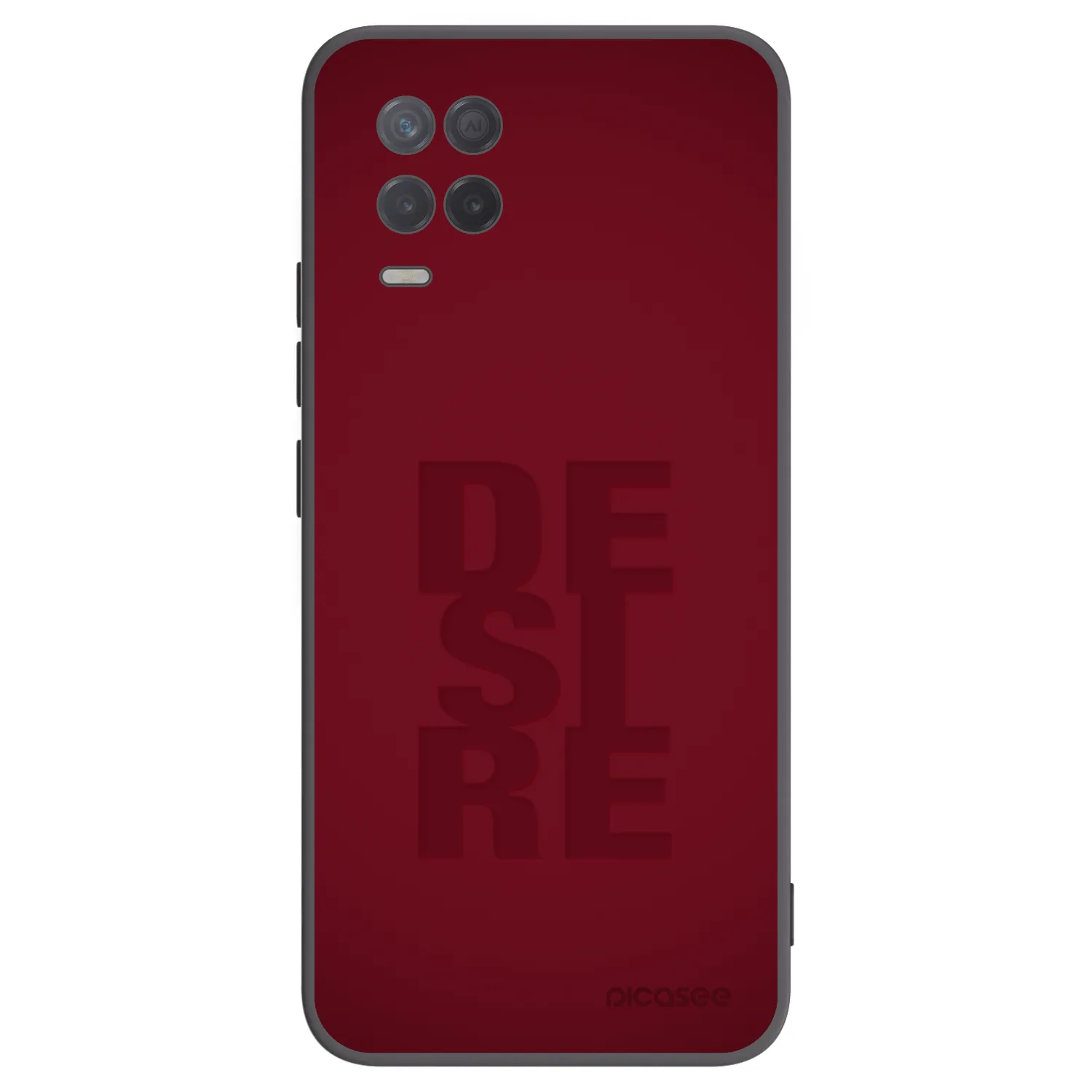 Picasee crna silikonska maskica za Realme 8 5G - Desire