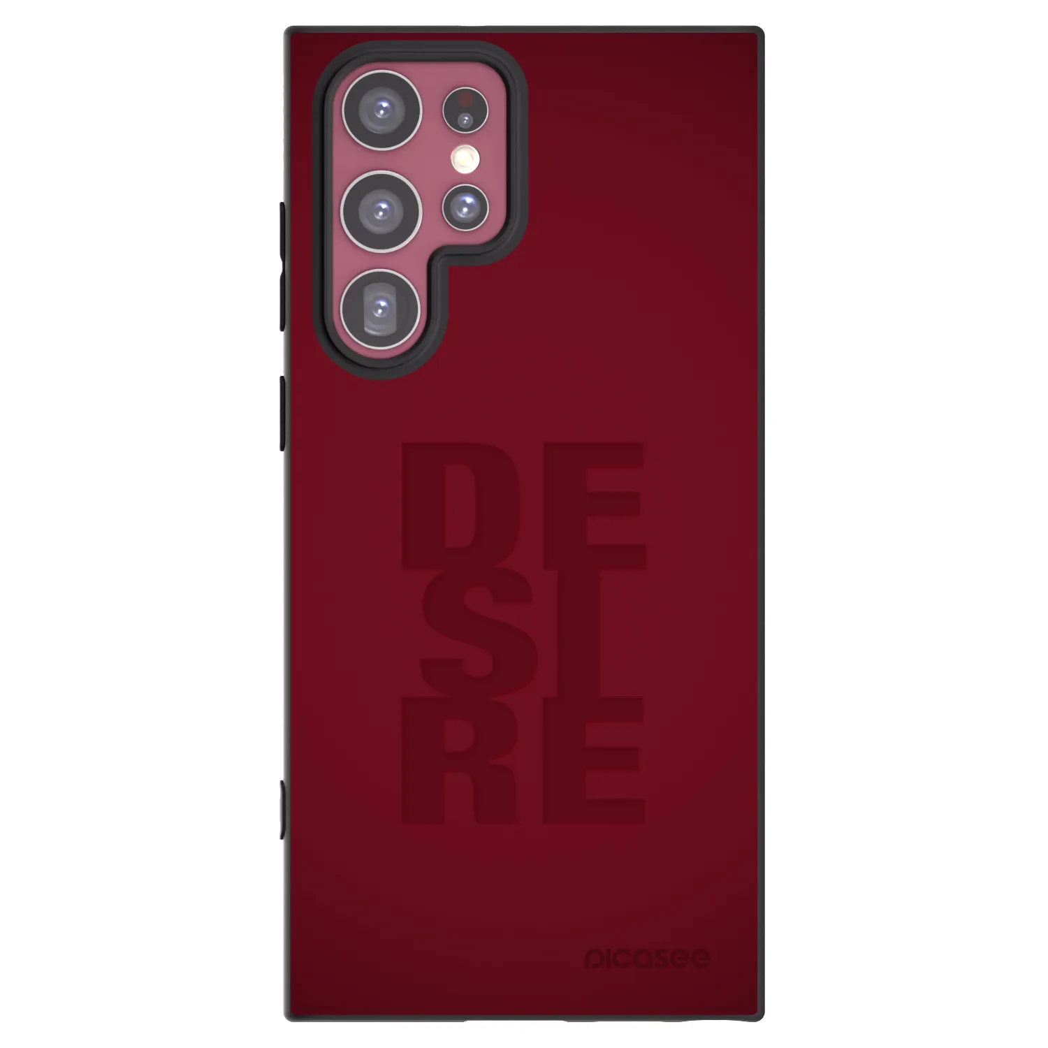 Picasee crna silikonska maskica za Samsung Galaxy S22 Ultra 5G - Desire