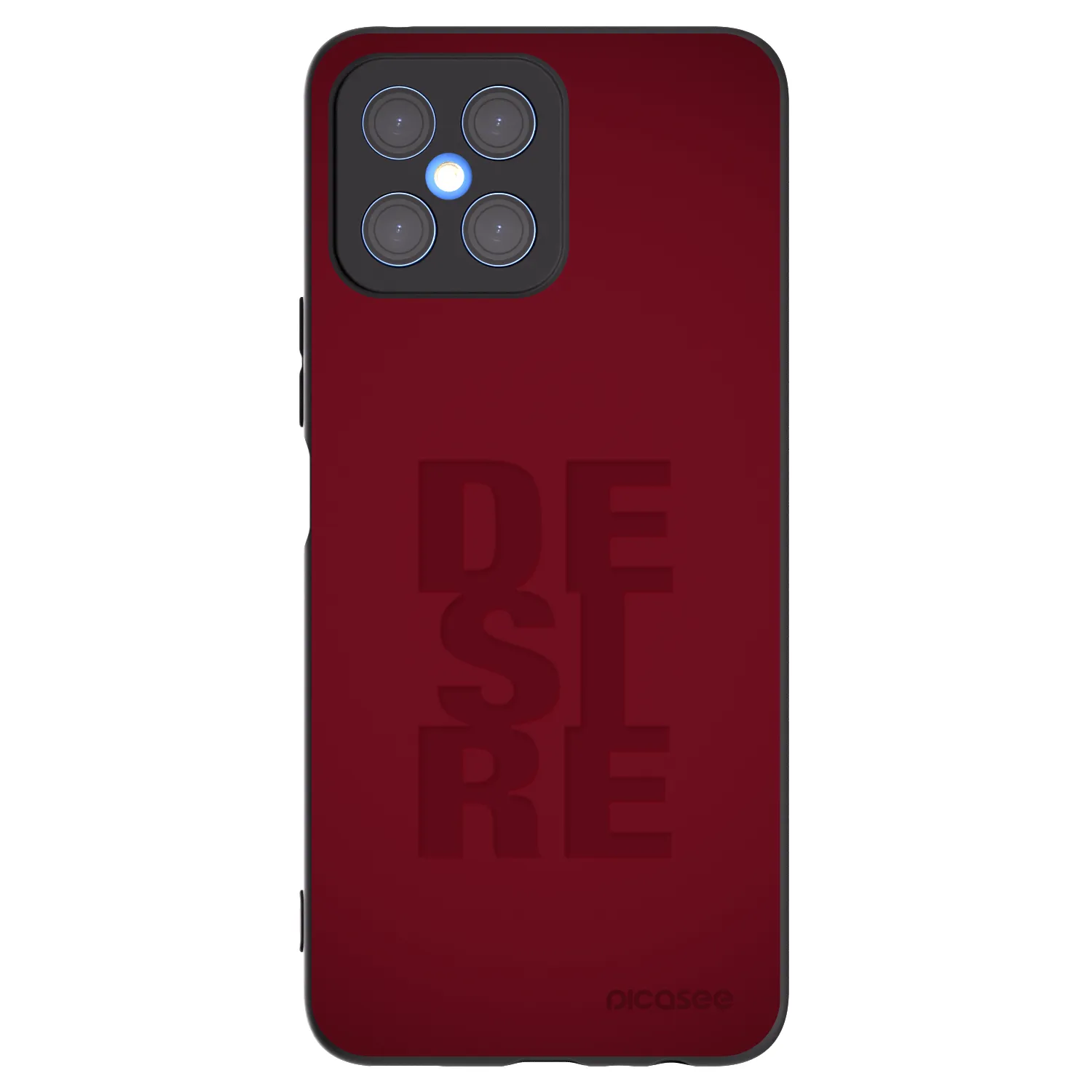 Picasee crna silikonska maskica za Honor X8 4G - Desire