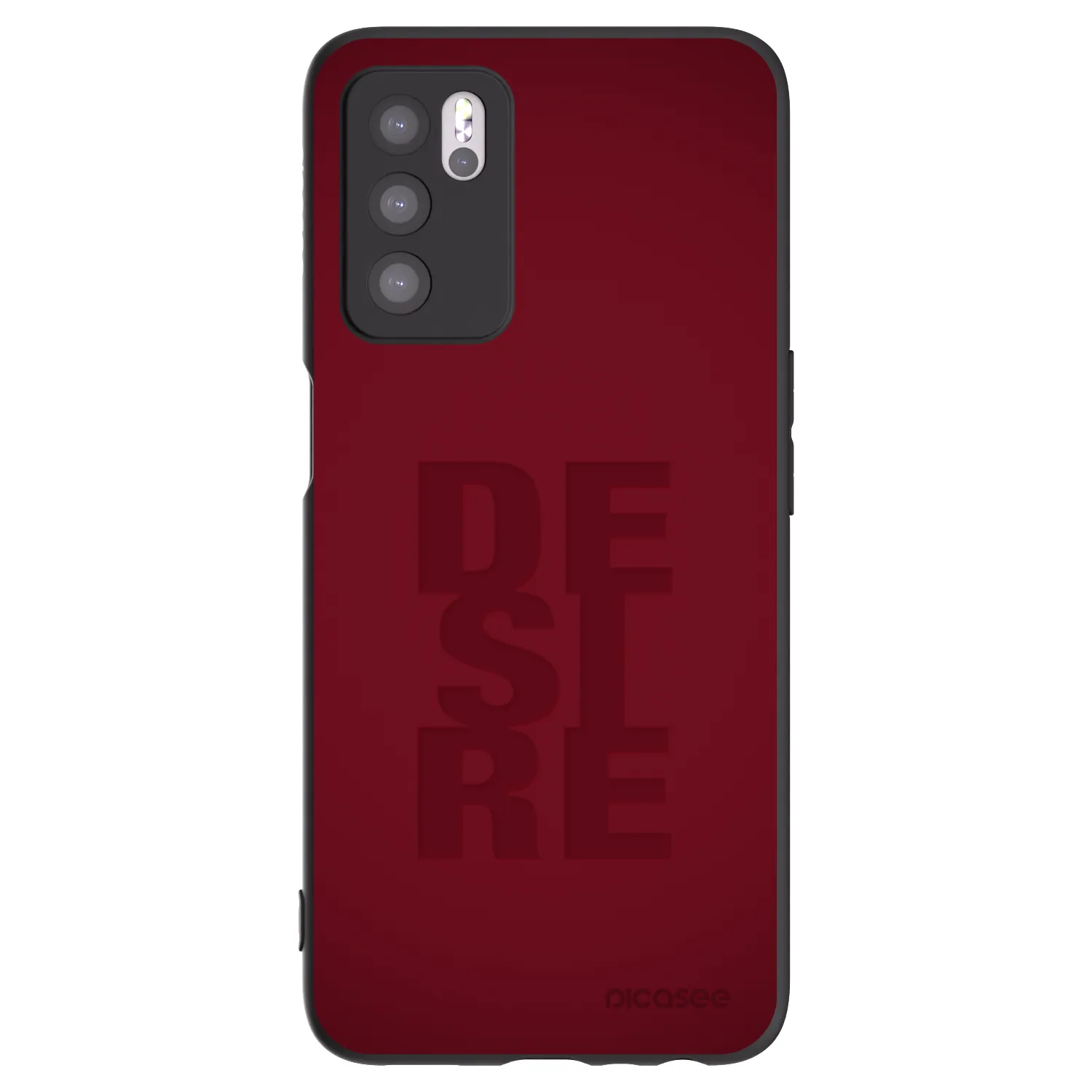 Picasee crna silikonska maskica za OPPO A16s - Desire