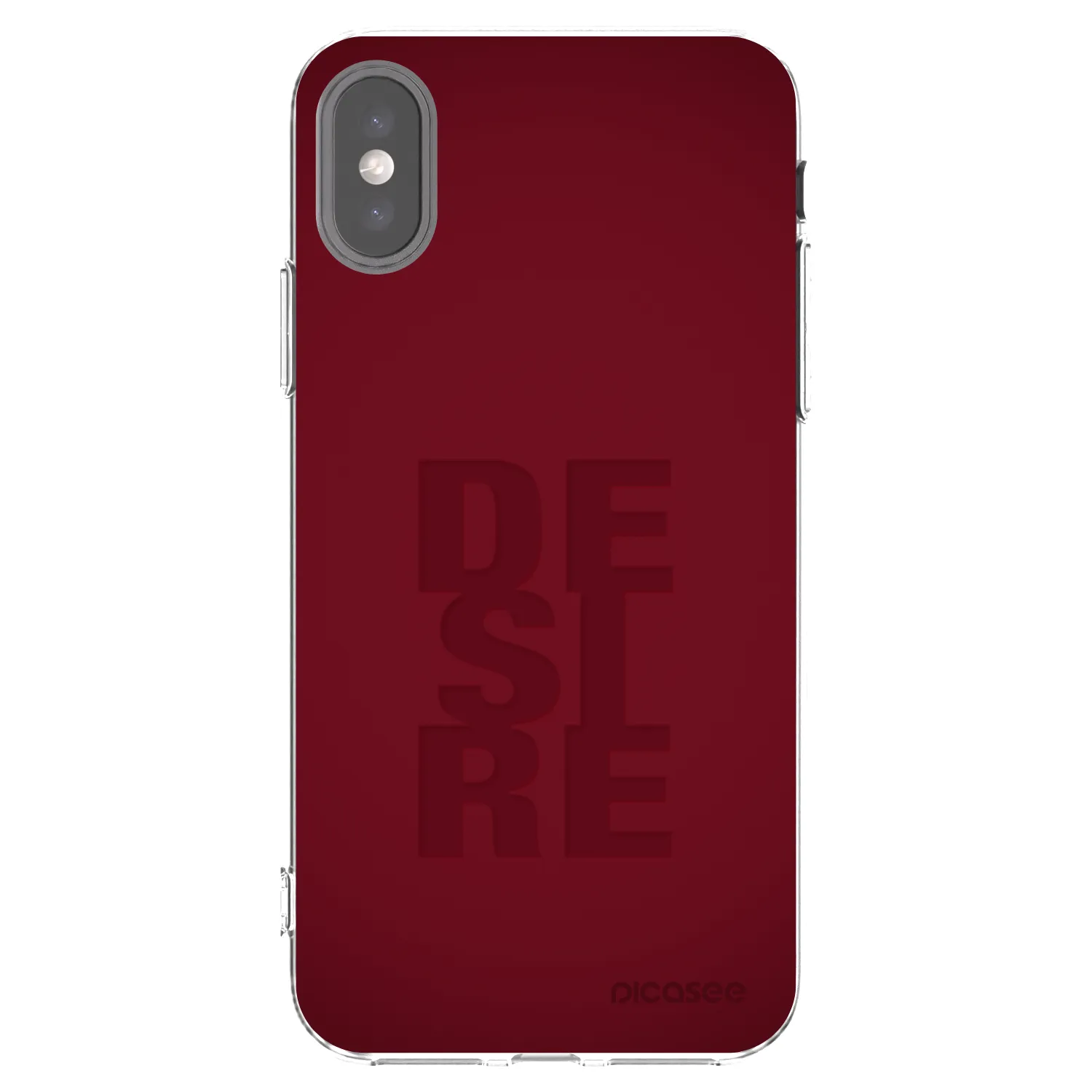 Picasee silikonska prozirna maskica za Apple iPhone X/XS - Desire