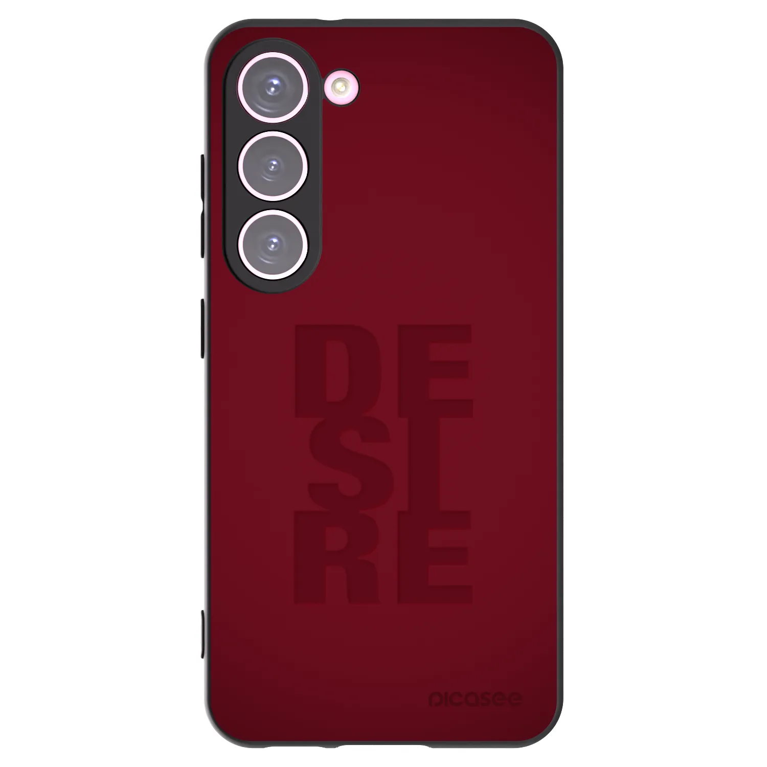 Picasee crna silikonska maskica za Samsung Galaxy S23 5G - Desire