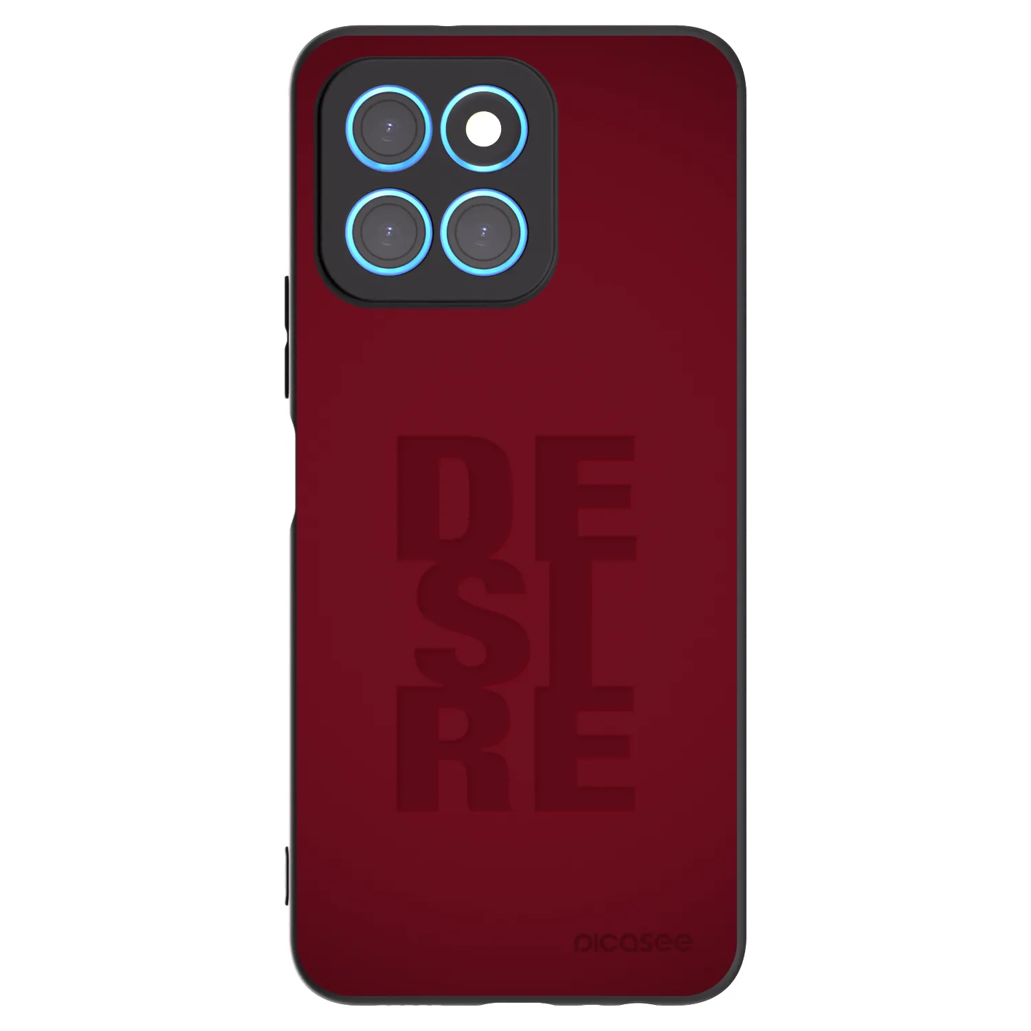 Picasee crna silikonska maskica za Honor X8 5G - Desire