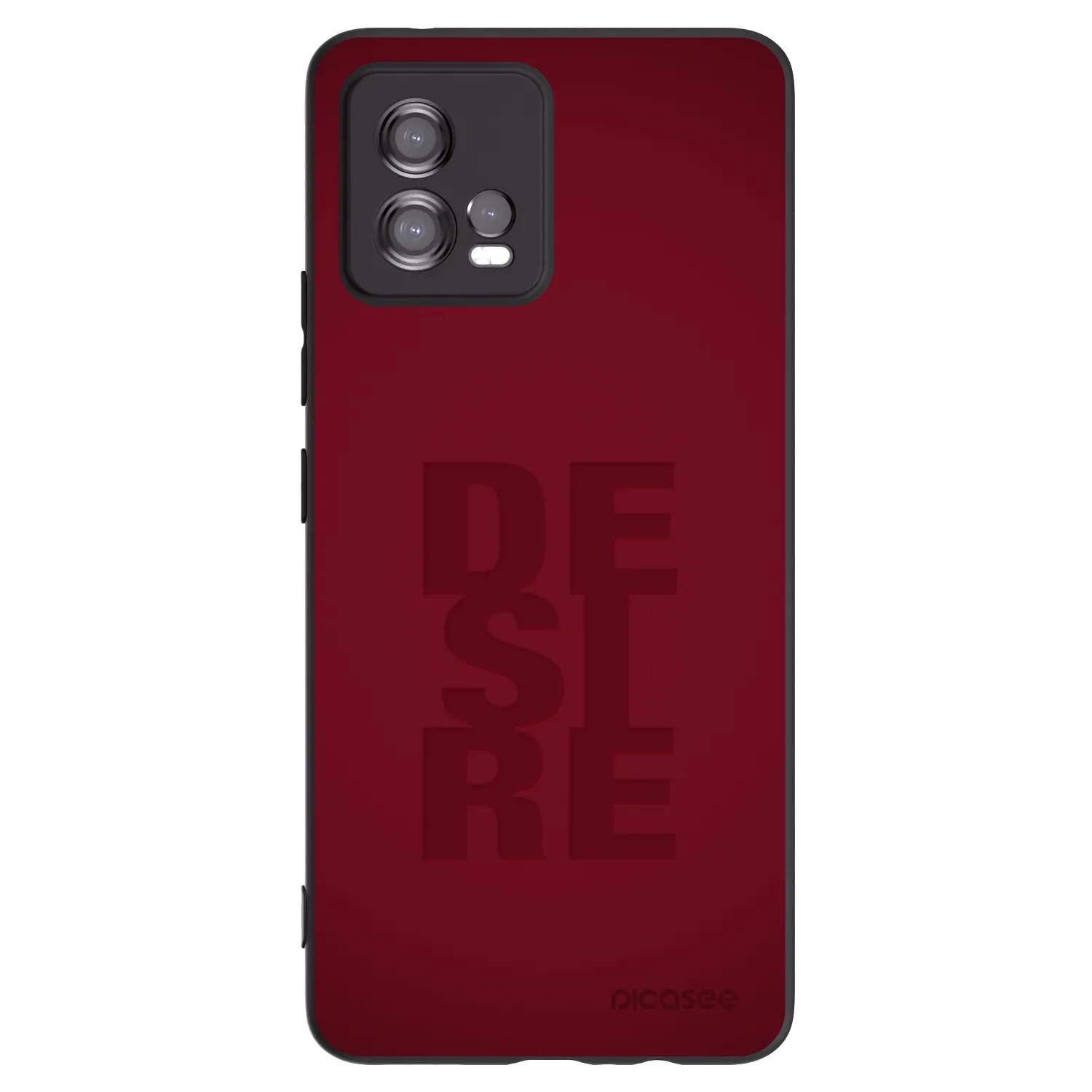 Picasee crna silikonska maskica za Motorola Moto G72 - Desire
