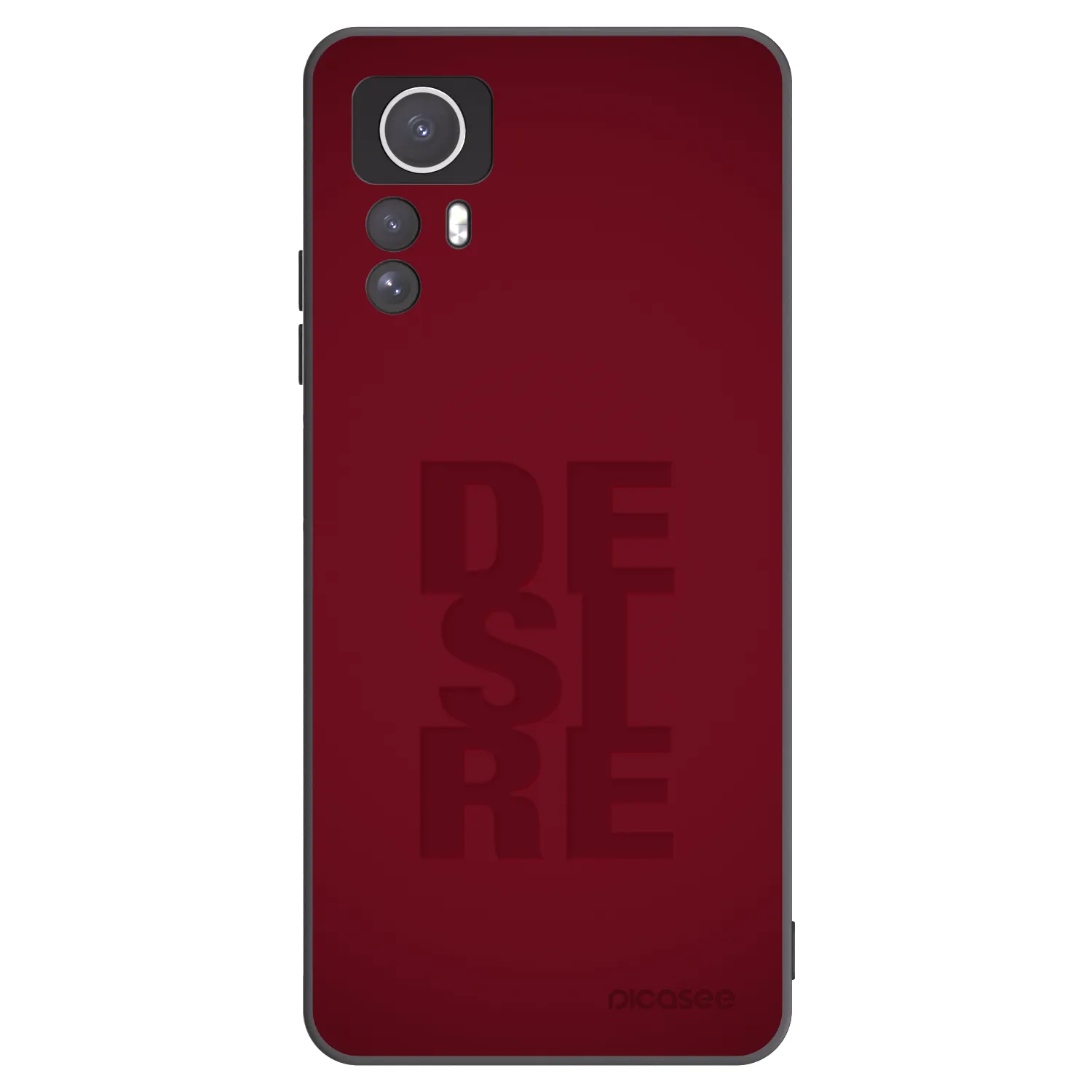 Picasee crna silikonska maskica za Xiaomi Redmi Note 12S - Desire