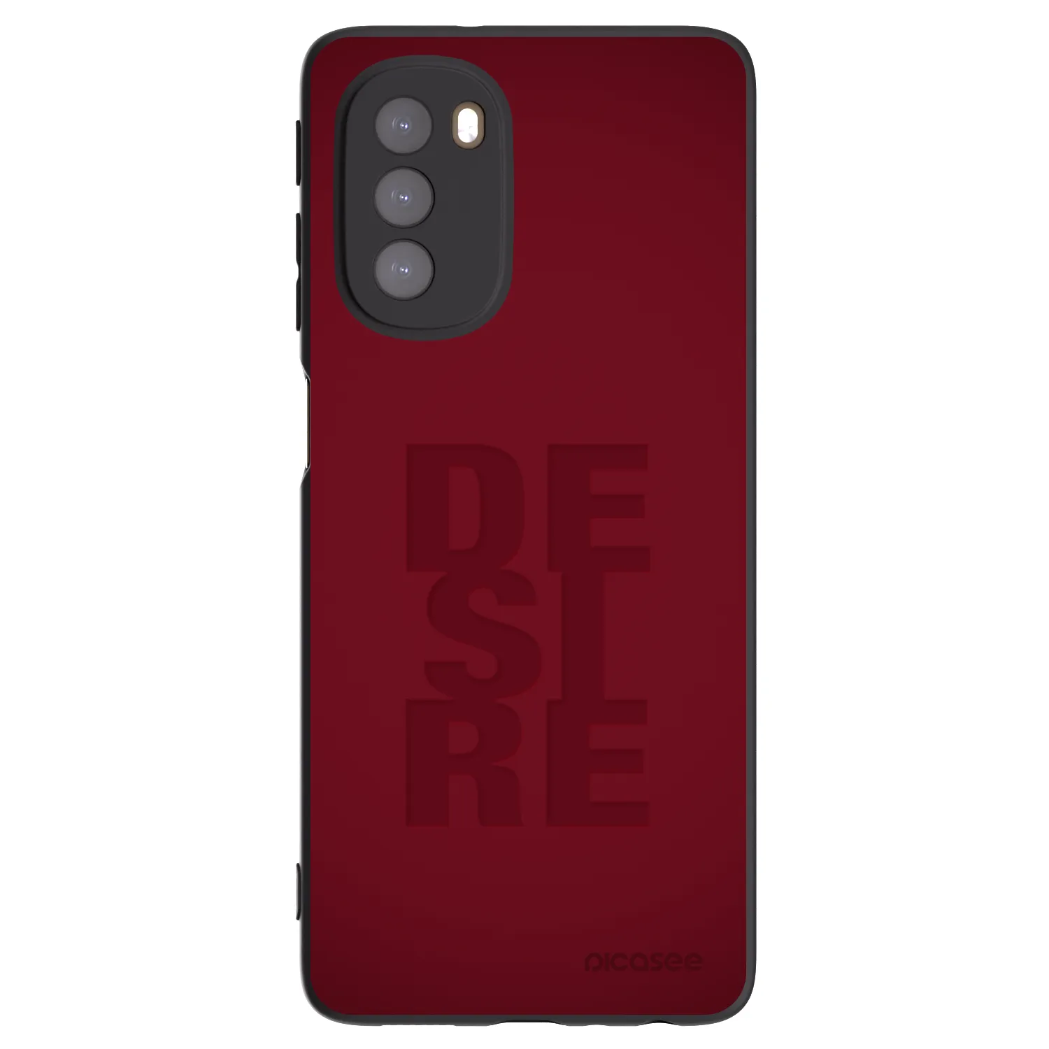 Picasee crna silikonska maskica za Motorola Moto G51 - Desire