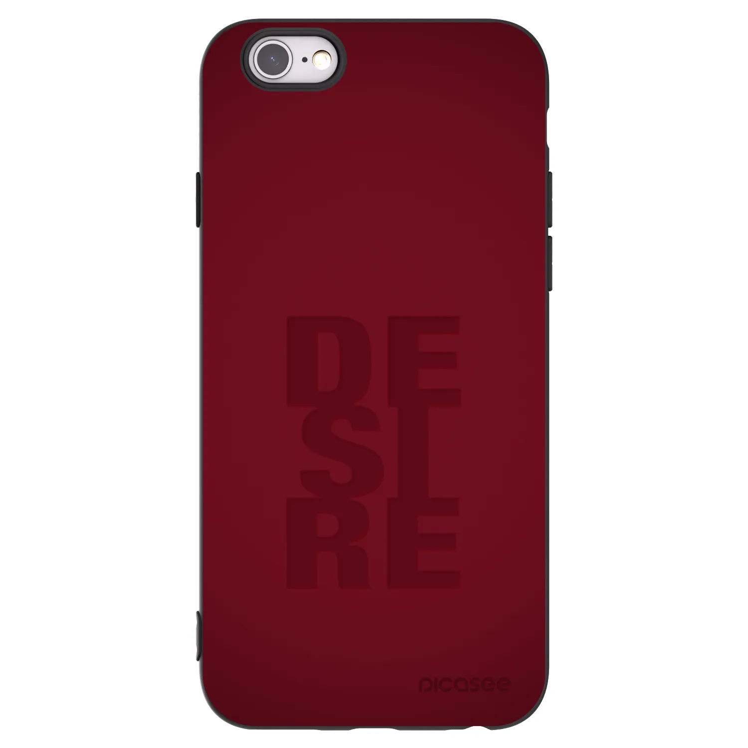 Picasee crna silikonska maskica za Apple iPhone 6/6S - Desire