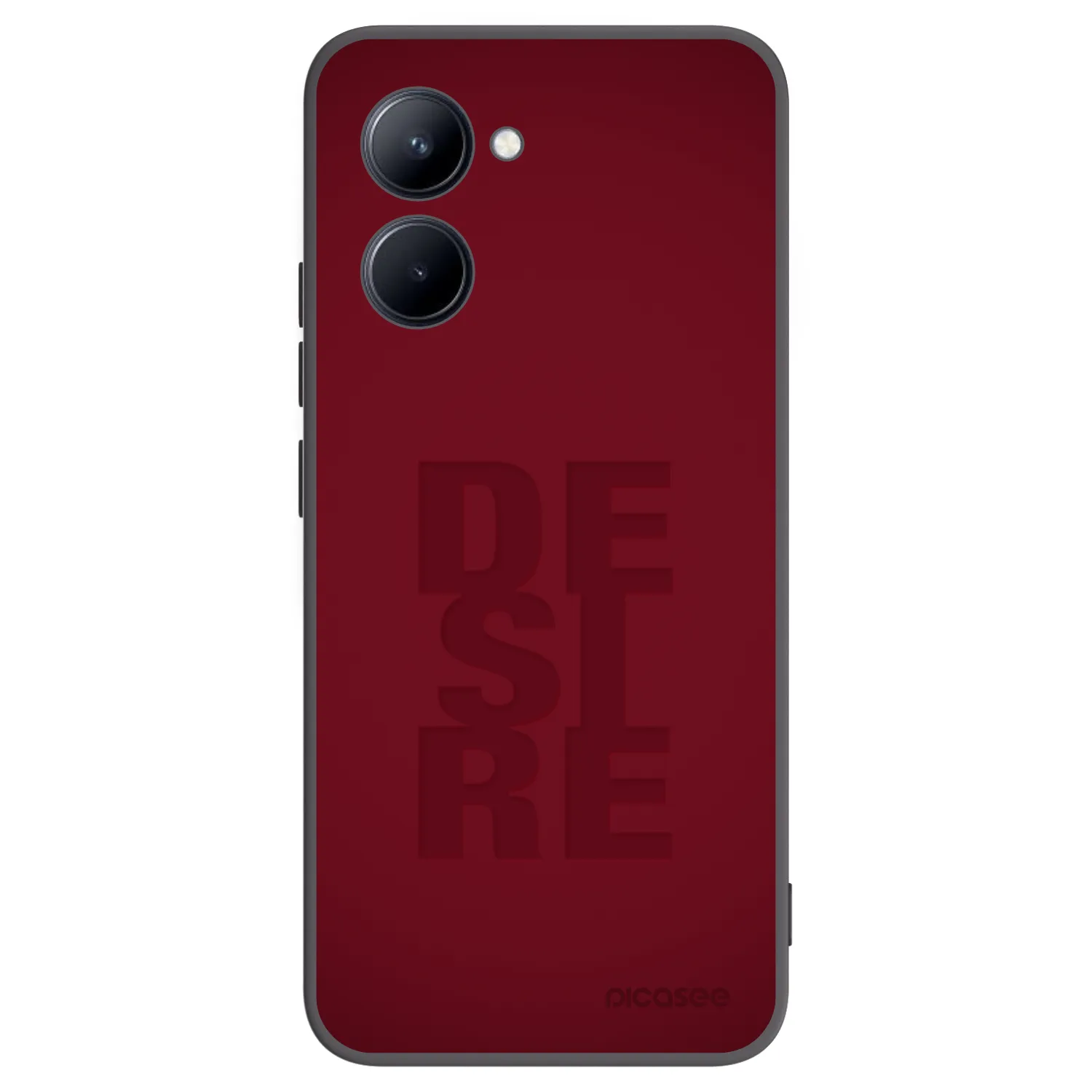 Picasee crna silikonska maskica za Realme C33 (2023) - Desire