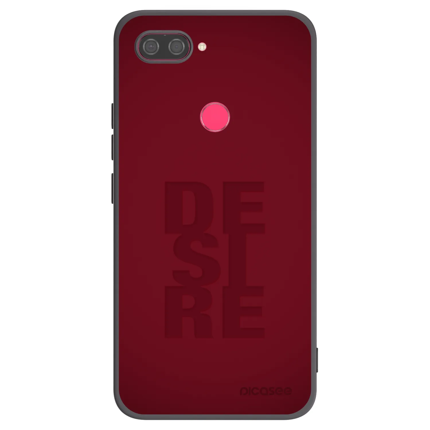Picasee crna silikonska maskica za Xiaomi Mi 8 Lite - Desire