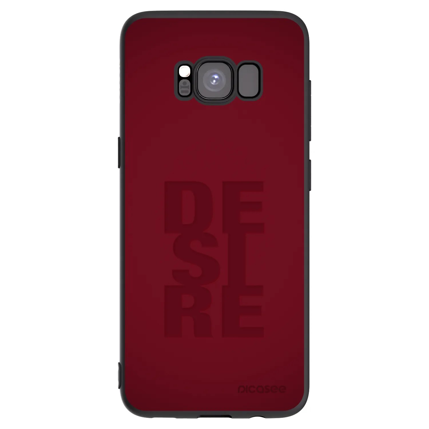 Picasee crna silikonska maskica za Samsung Galaxy S8 G950F - Desire