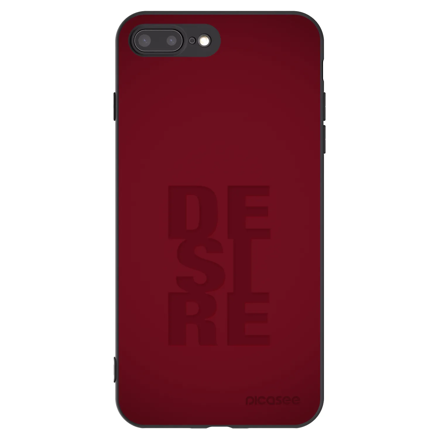 Picasee crna silikonska maskica za Apple iPhone 7 Plus - Desire