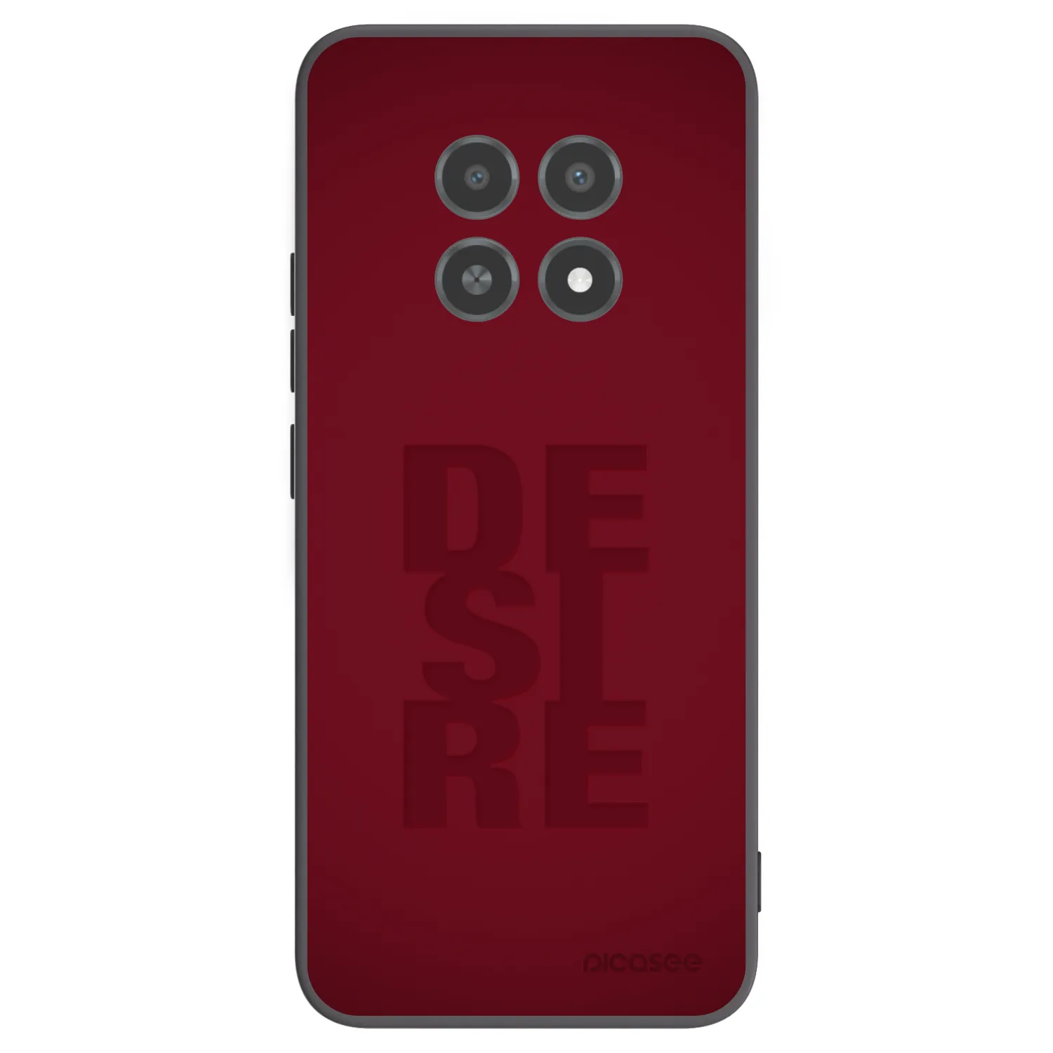 Picasee crna silikonska maskica za Realme 12X - Desire