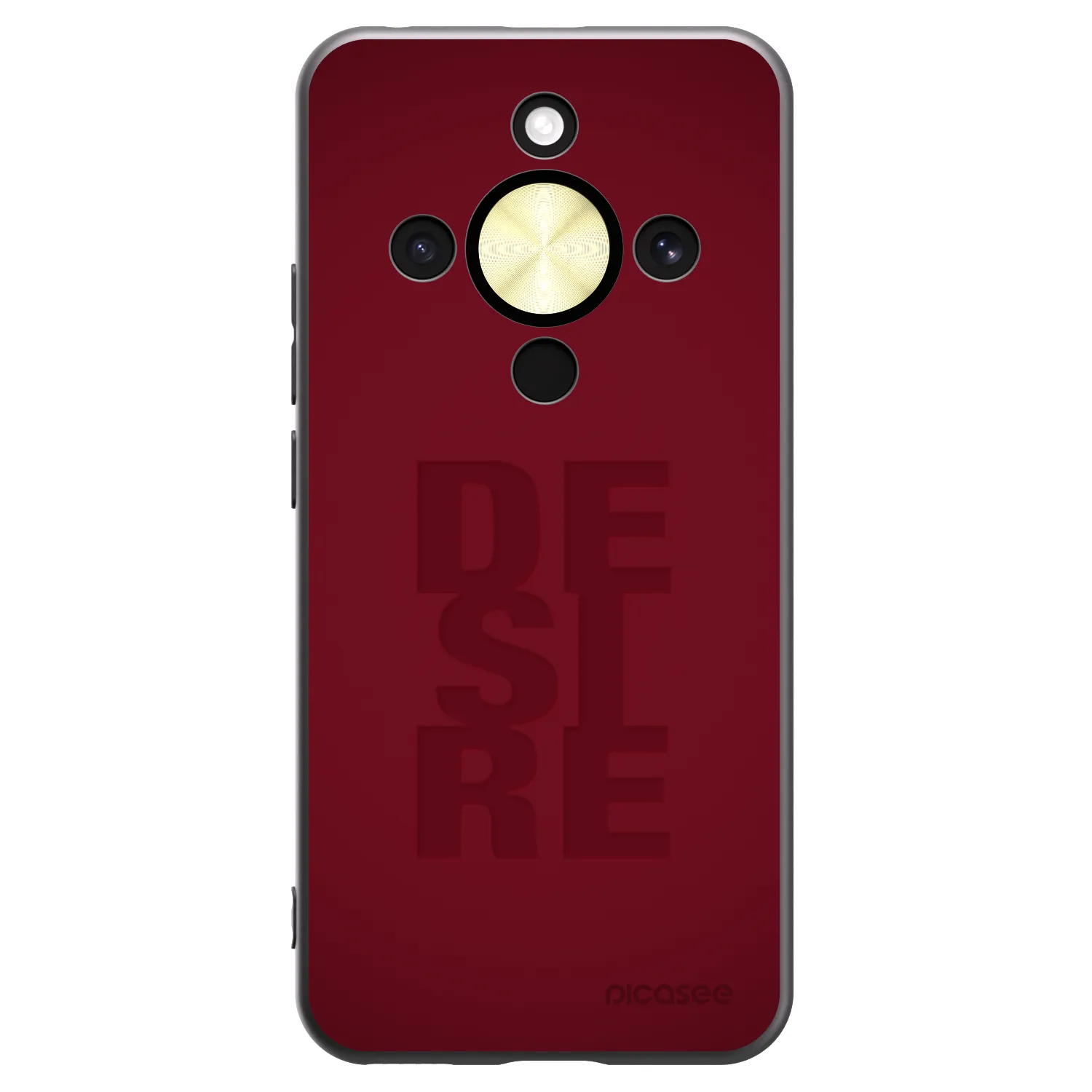 Picasee crna silikonska maskica za Honor Magic8 Lite 5G - Desire