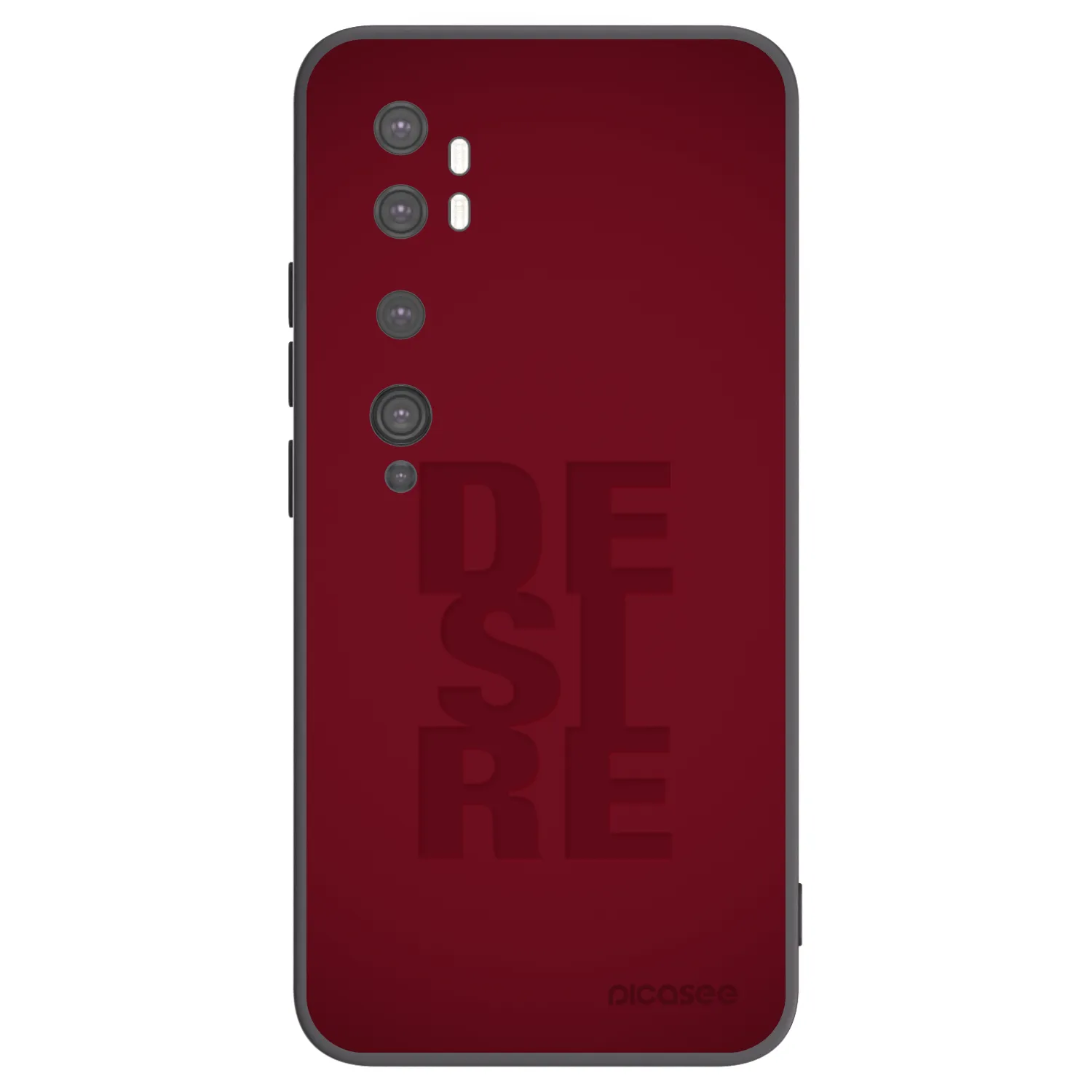 Picasee crna silikonska maskica za Xiaomi Mi Note 10 (Pro) - Desire