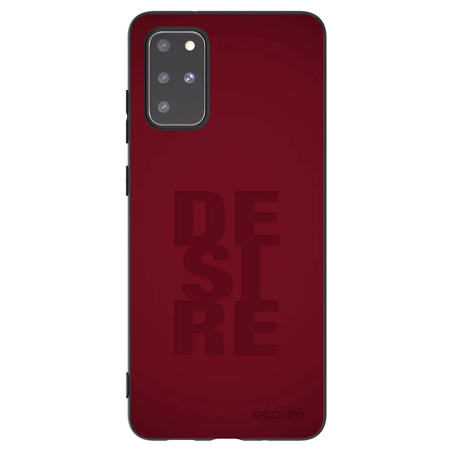 Picasee crna silikonska maskica za Samsung Galaxy S20+ G985F - Desire
