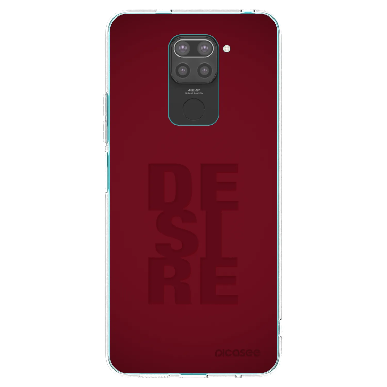Picasee crna silikonska maskica za Xiaomi Redmi Note 9 - Desire