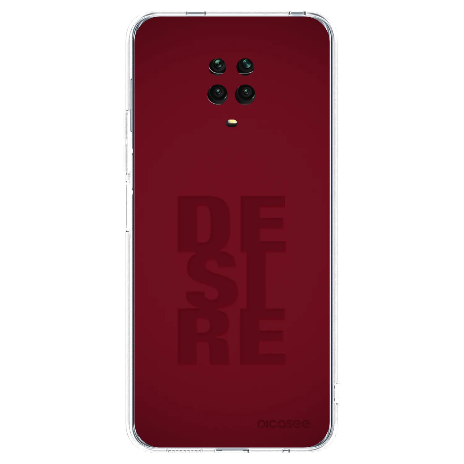 Picasee silikonska prozirna maskica za Xiaomi Redmi Note 9S - Desire