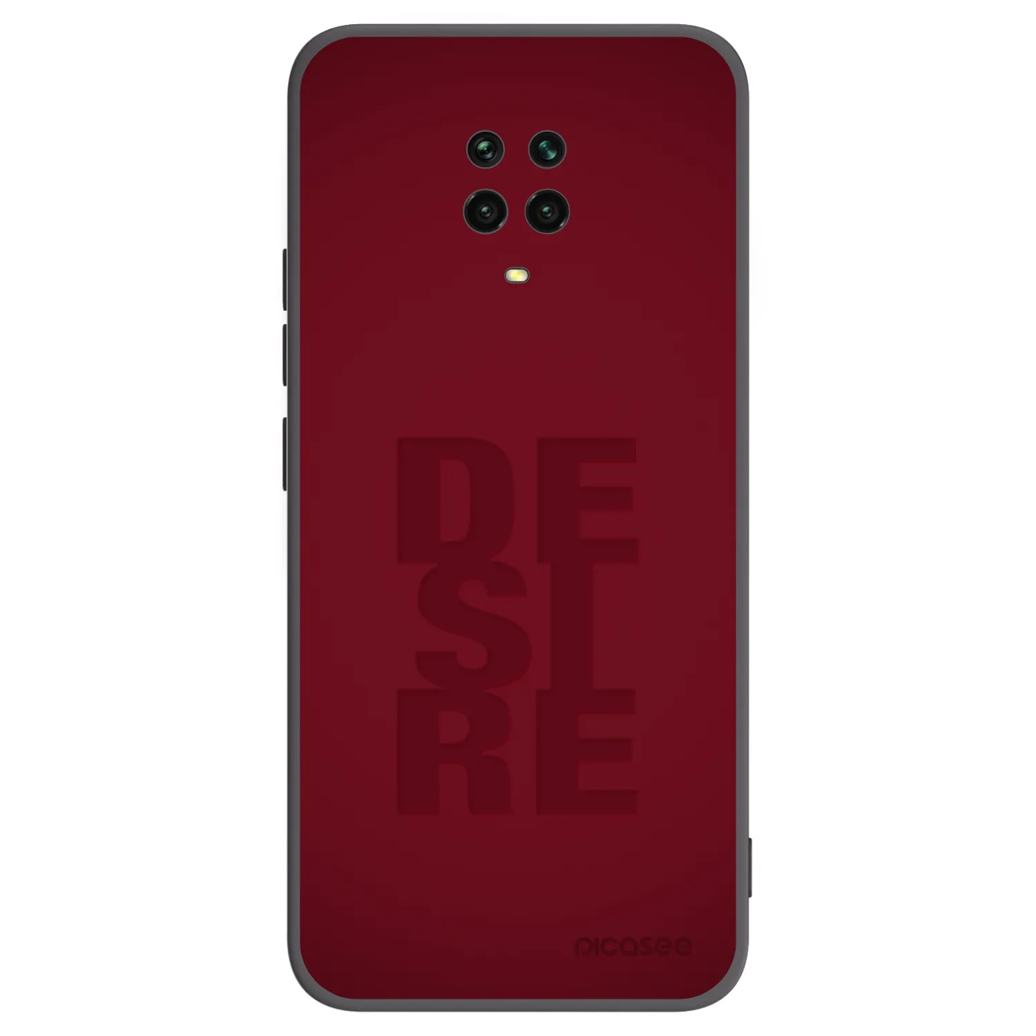 Picasee crna silikonska maskica za Xiaomi Redmi Note 9S - Desire