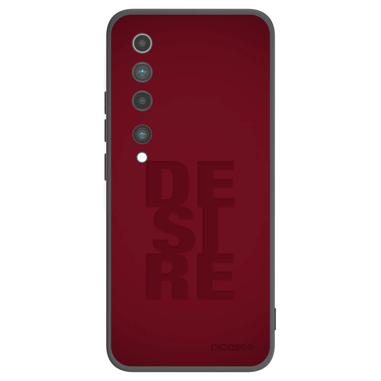 Picasee crna silikonska maskica za Xiaomi Mi 10 - Desire