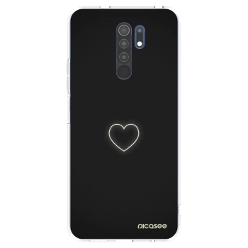 Picasee silikonska prozirna maskica za Xiaomi Redmi 9 - Heart
