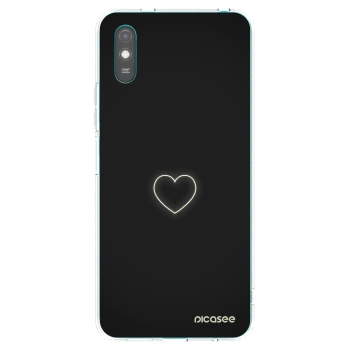 Picasee silikonska prozirna maskica za Xiaomi Redmi 9A - Heart