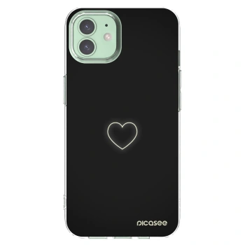 Picasee silikonska prozirna maskica za Apple iPhone 12 - Heart
