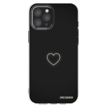 Picasee silikonska prozirna maskica za Apple iPhone 12 Pro Max - Heart