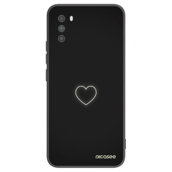 Picasee crna silikonska maskica za Xiaomi Poco M3 - Heart