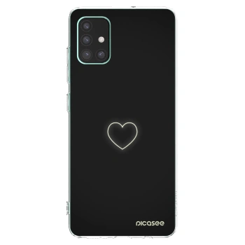 Picasee silikonska prozirna maskica za Samsung Galaxy M51 M515F - Heart